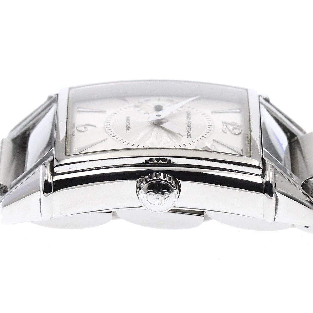 GIRARD PERREGAUX SILVER AUTOMATIC WATCH - 4