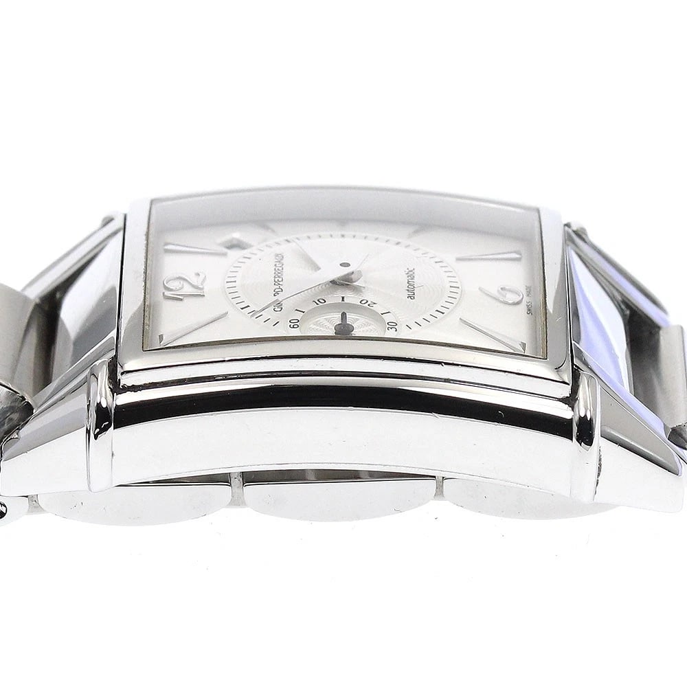 GIRARD PERREGAUX SILVER AUTOMATIC WATCH - 5