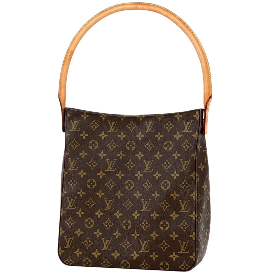 LOUIS VUITTON LOOPING GM SHOULDER BAG: Louis Vuitton Looping GM Shoulder Bag Brand: Louis Vuitton Type/Style: Shoulder Bag Material: Monogram Color: Brown Size: Width 28cm(11inch) Height 32cm(12.6inch) Depth 10.5cm(4.1inch) Accessories:
