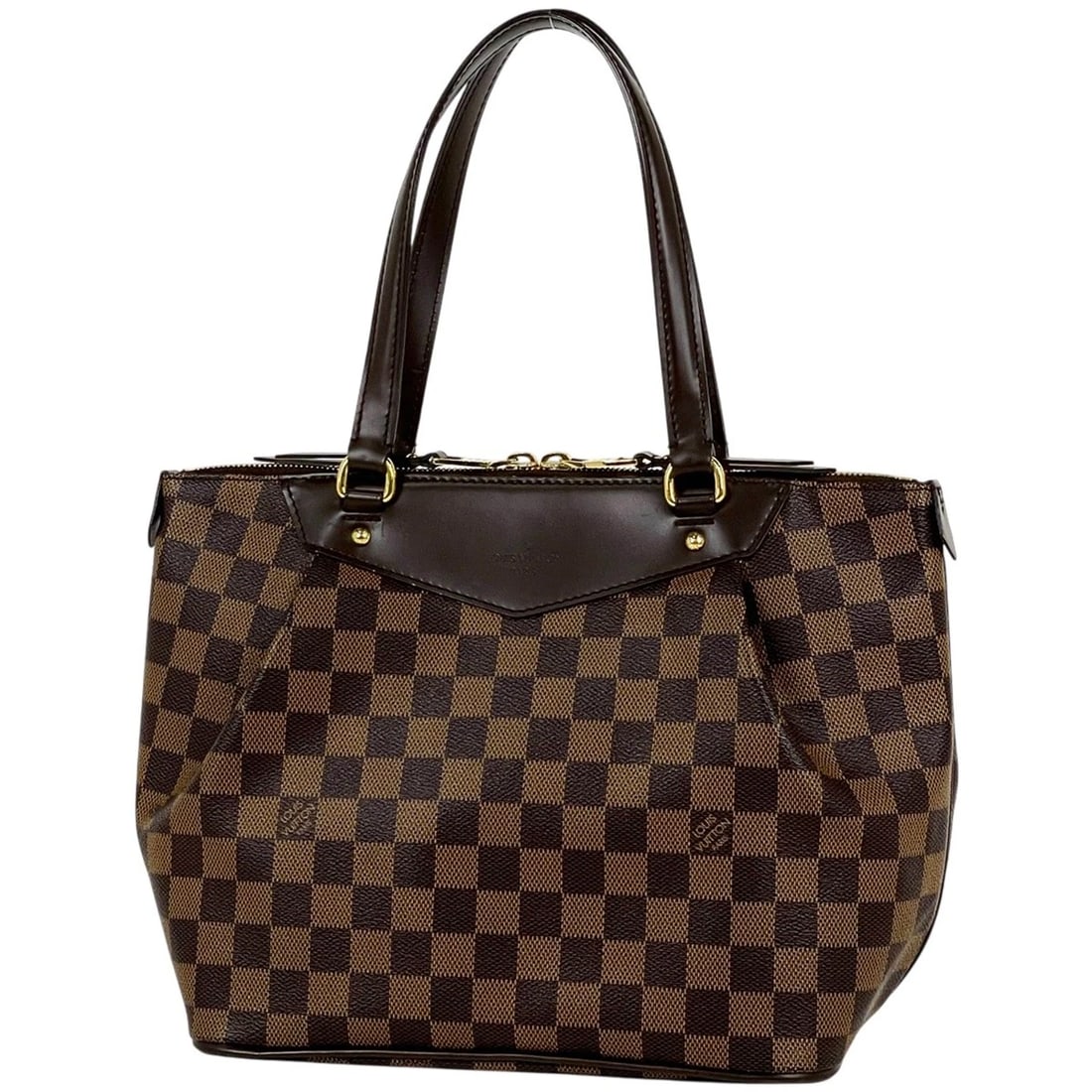 LOUIS VUITTON WESTMINSTER PM HAND BAG TOTE BAG: Louis Vuitton Westminster PM Hand Bag Tote Bag Brand: Louis Vuitton Type/Style: Tote Bag Material: Damier Color: Brown Size: Width 25cm(9.8inch) Height 22cm(8.7inch) Depth 14cm(5.5inch) Accessorie