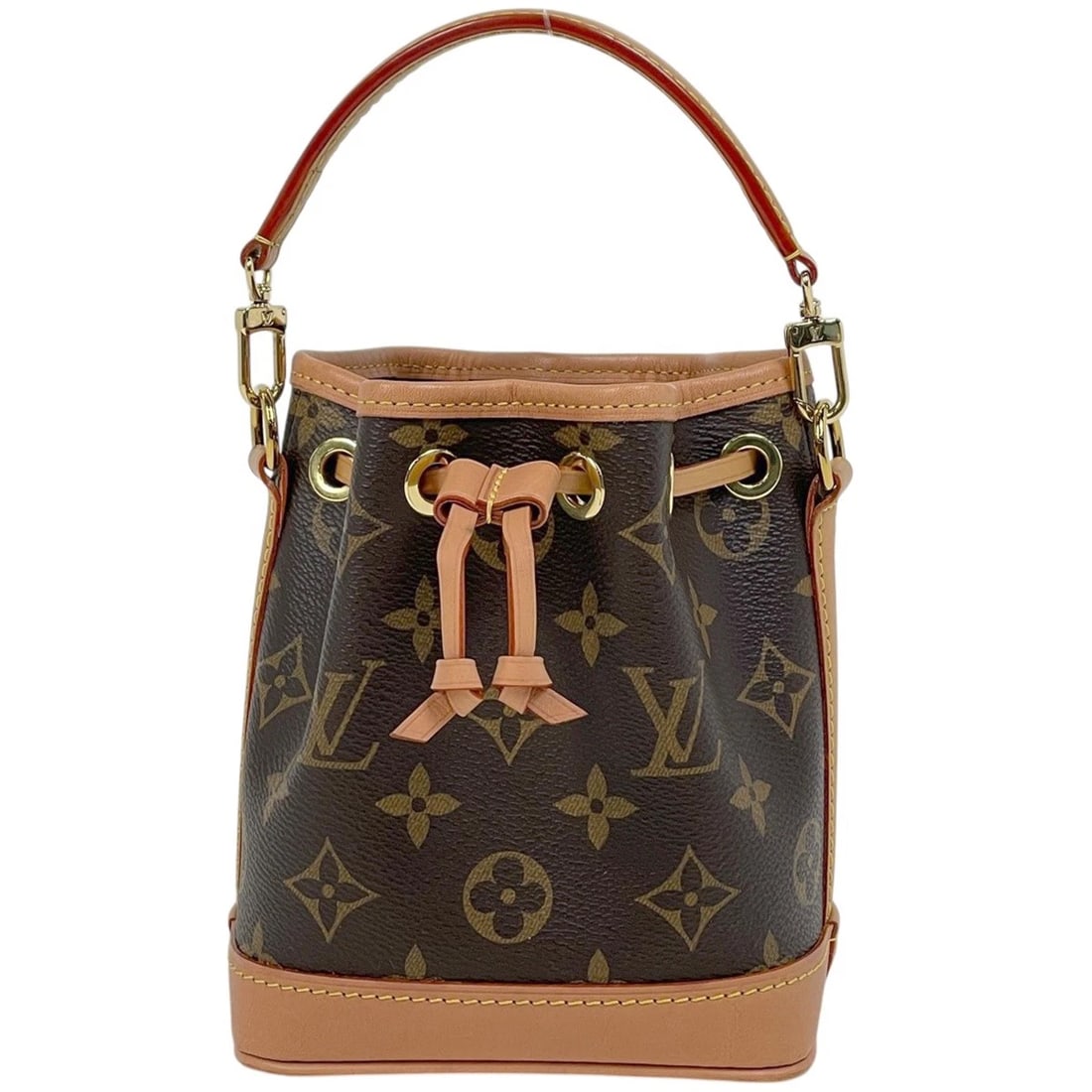 LOUIS VUITTON NANO NOE 2WAY SHOULDER BAG HAND BAG: Louis Vuitton Nano Noe 2WAY Shoulder Bag Hand Bag Brand: Louis Vuitton Type/Style: Hand Bag Material: Monogram Color: Brown Size: Width 13cm(5.1inch) Height 16cm(6.3inch) Depth 10cm(3.9inch) Acces