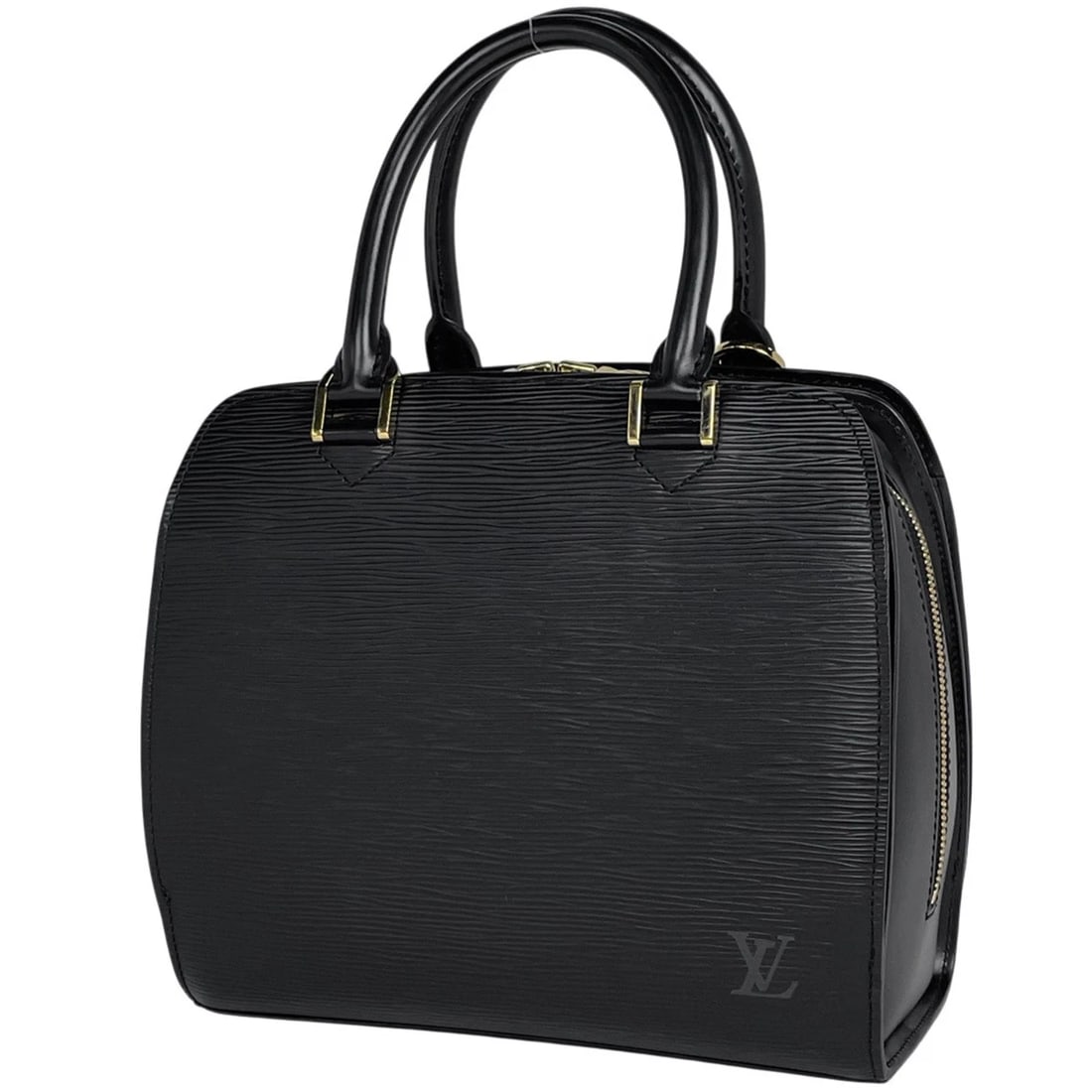 LOUIS VUITTON PONNEUF HAND BAG: Louis Vuitton Ponneuf Hand Bag Brand: Louis Vuitton Type/Style: Hand Bag Material: Epi Color: Noir (Black) Size: Width 25cm(9.8inch) Height 22cm(8.7inch) Depth 11.5cm(4.5inch) Accessories: None
