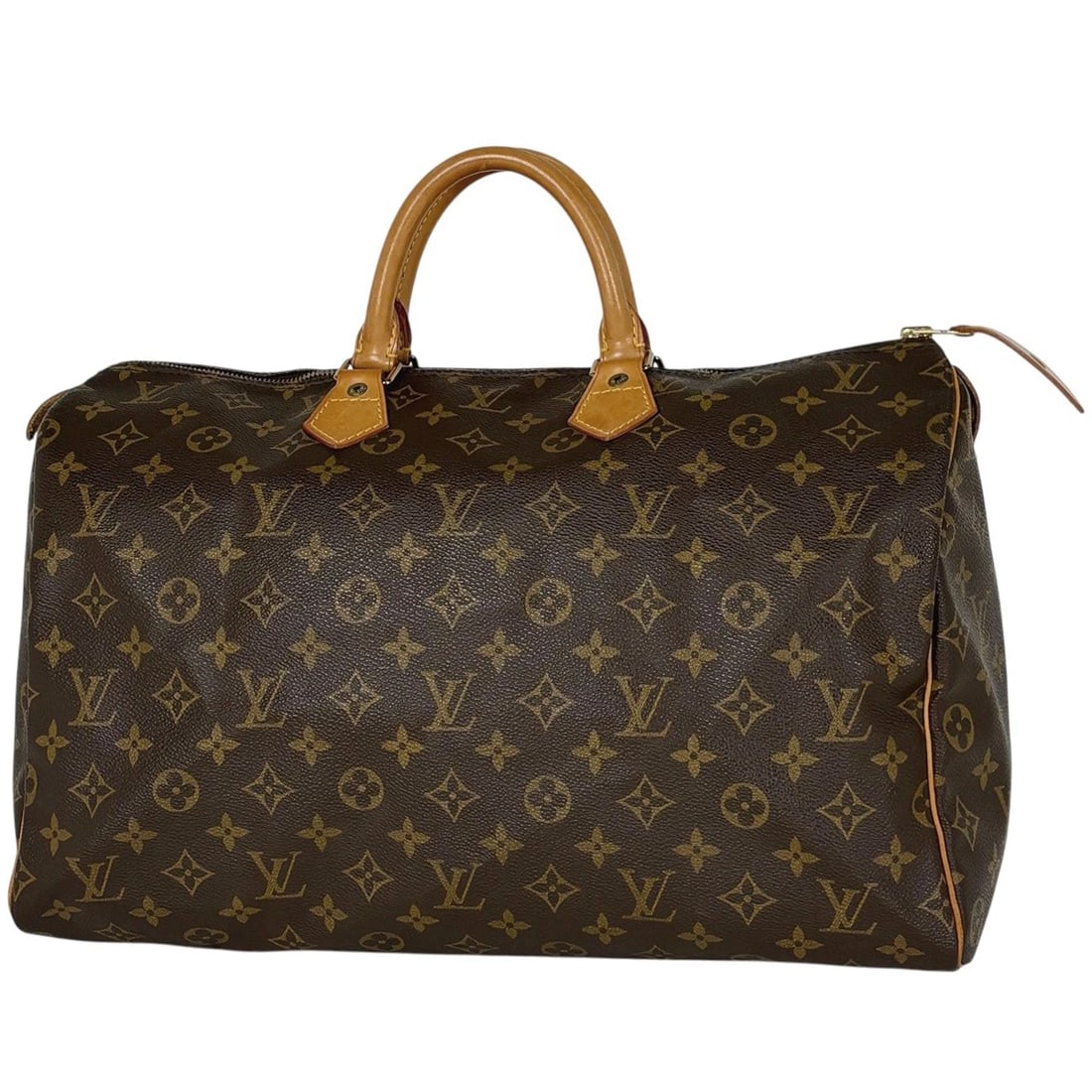 LOUIS VUITTON SPEEDY 40 HAND BAG HAND BAG: Louis Vuitton Speedy 40 Hand Bag Hand Bag Brand: Louis Vuitton Type/Style: Hand Bag Material: Monogram Color: Brown Size: Width 40cm(15.7inch) Height 25cm(9.8inch) Depth 19cm(7.5inch) Accessories: