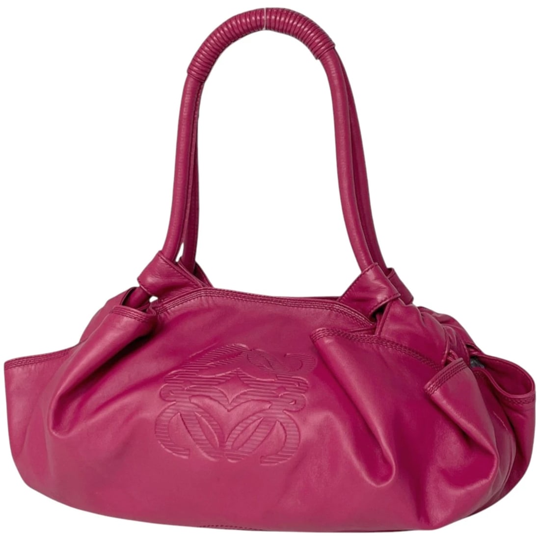 LOEWE NAPPA AIRE HAND BAG: Loewe Nappa Aire Hand Bag Brand: LOEWE Type/Style: Hand Bag Material: leather Color: Pink Size: Width 40cm(Maximum value:15.7inch) Height 20cm(Median:7.9inch) Depth 10cm(3.9inch) Accessories: None