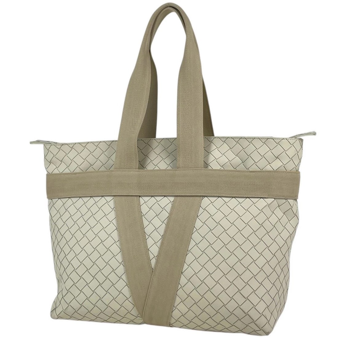 BOTTEGA VENETA TOTE BAG: BOTTEGA VENETA Tote Bag Brand: BOTTEGAVENETA Type/Style: Tote Bag Material: rubber ?canvas Color: Ivory-color Size: Width 40cm(15.7inch) Height 33.5cm(13.2inch) Depth 17.5cm(6.9inch) Accessories: