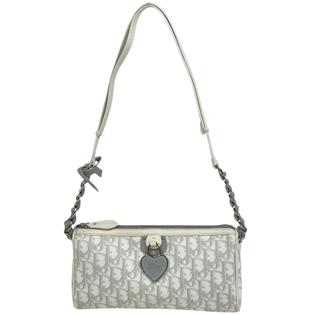 CHRISTIAN DIOR TROTTER PATTERN SHOULDER BAG SHOULDER BAG: Christian Dior Trotter Pattern Shoulder Bag Shoulder Bag Brand: Christian Dior Type/Style: Shoulder Bag Material: Coated canvas ?leather Color: White Size: Width 25cm(9.8inch) Height 13cm(5.1inch)