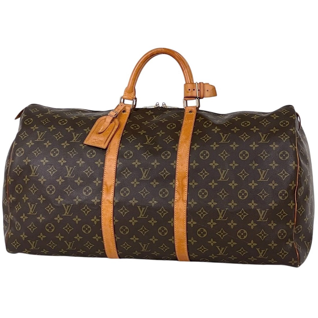 LOUIS VUITTON KEEPALL60 HAND BAG: Louis Vuitton keepall60 Hand Bag Brand: Louis Vuitton Type/Style: Hand Bag Material: Monogram Color: Brown Size: Width 60cm(23.6inch) Height 32cm(12.6inch) Depth 26cm(10.2inch) Accessories: None
