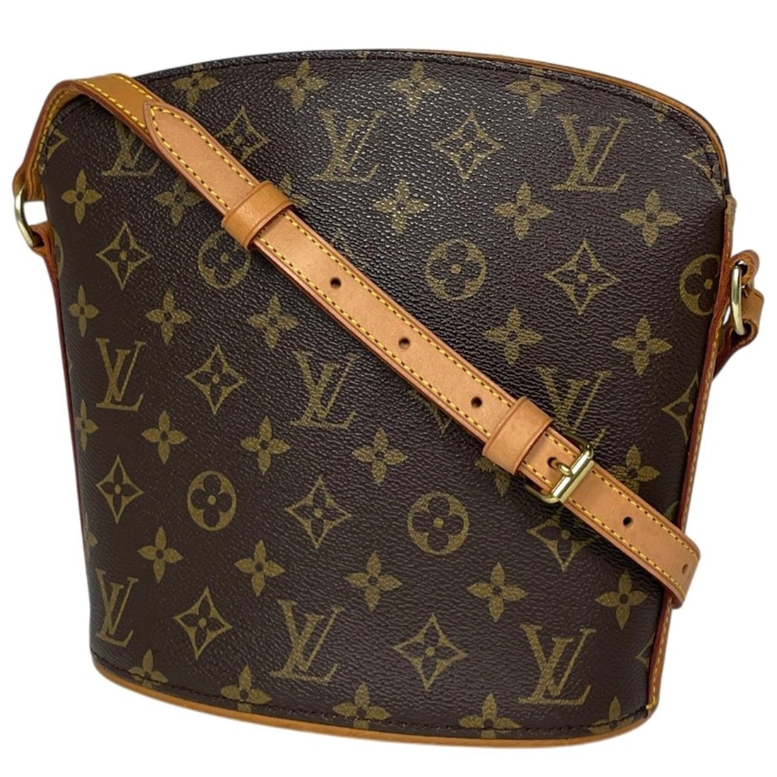 LOUIS VUITTON DROUOT SHOULDER BAG: Louis Vuitton Drouot Shoulder Bag Brand: Louis Vuitton Type/Style: Shoulder Bag Material: Monogram Color: Brown Size: Width 20cm(7.9inch) Height 22cm(Median:8.7inch) Depth 10.5cm(4.1inch)