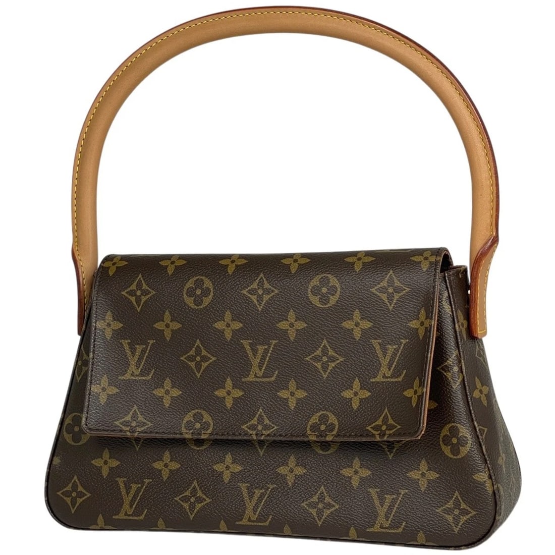 LOUIS VUITTON MINI LOOPING SHOULDER BAG: Louis Vuitton Mini looping Shoulder Bag Brand: Louis Vuitton Type/Style: Shoulder Bag Material: Monogram Color: Brown Size: Width 28cm(11inch) Height 16.5cm(6.5inch) Depth 9cm(3.5inch) Accessories