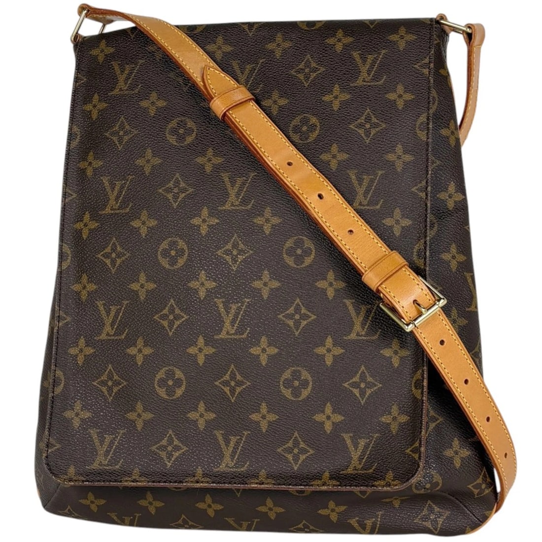 LOUIS VUITTON MUSET SHOULDER BAG: Louis Vuitton Muset Shoulder Bag Brand: Louis Vuitton Type/Style: Shoulder Bag Material: Monogram Color: Brown Size: Width 31.5cm(12.4inch) Height 35cm(13.8inch) Depth 10cm(3.9inch) Accessories: None