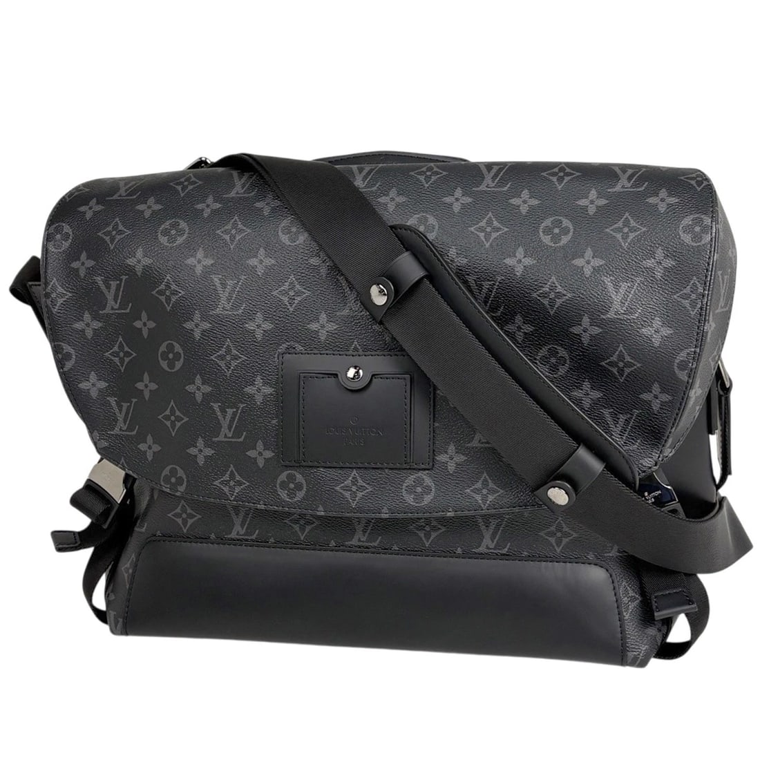 LOUIS VUITTON VOYAGE MM MESSENGER BAG SHOULDER BAG: Louis Vuitton Voyage MM Messenger bag Shoulder Bag Brand: Louis Vuitton Type/Style: Shoulder Bag Material: Monogram Eclipse Color: Noir (Black) Gray Size: Width 34cm(13.4inch) Height 31cm(12.2inch) De