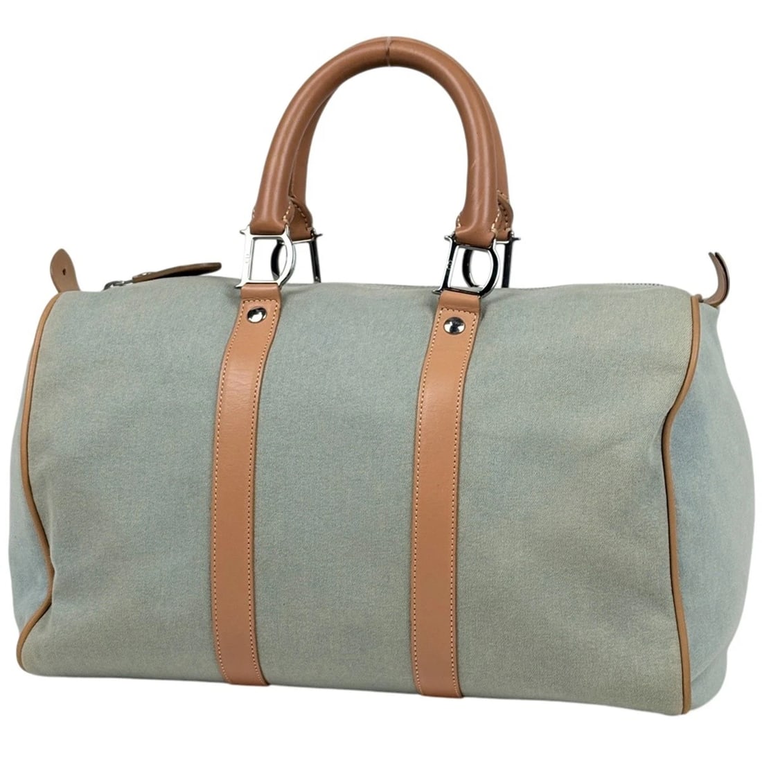 CHRISTIAN DIOR LOGO HAND BAG HAND BAG: Christian Dior Logo Hand Bag Hand Bag Brand: Christian Dior Type/Style: Hand Bag Material: canvas ?leather Color: Light Green Beige Size: Width 35cm(13.8inch) Height 22cm(8.7inch) Depth 17cm(6.7inch)