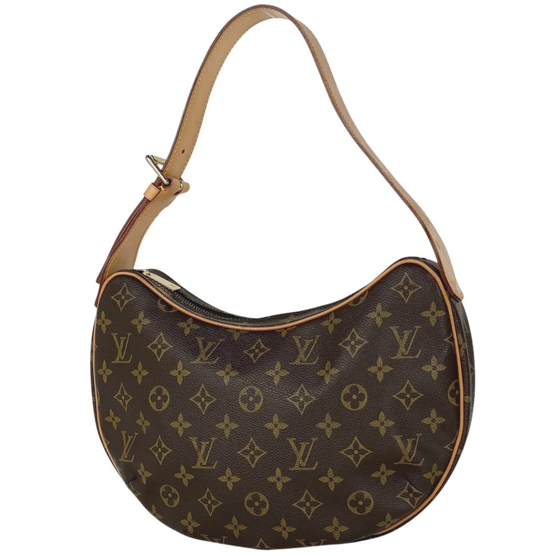 LOUIS VUITTON CROISSANT MM SHOULDER BAG: Louis Vuitton Croissant MM Shoulder Bag Brand: Louis Vuitton Type/Style: Shoulder Bag Material: Monogram Color: Brown Size: Width 31cm(Maximum value:12.2inch) Height 18cm(Median:7.1inch) Depth 7cm(2.8