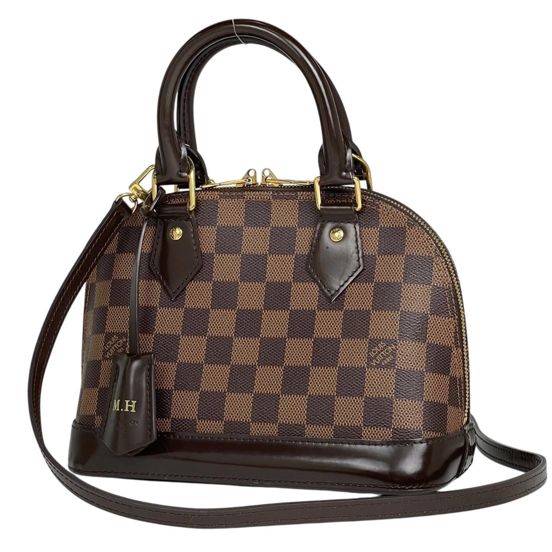 LOUIS VUITTON ALMA BB HAND BAG: Louis Vuitton Alma BB Hand Bag Brand: Louis Vuitton Type/Style: Hand Bag Material: Damier Color: Brown Size: Width 23.5cm(9.3inch) Height 17cm(6.7inch) Depth 11.5cm(4.5inch) Accessories: None