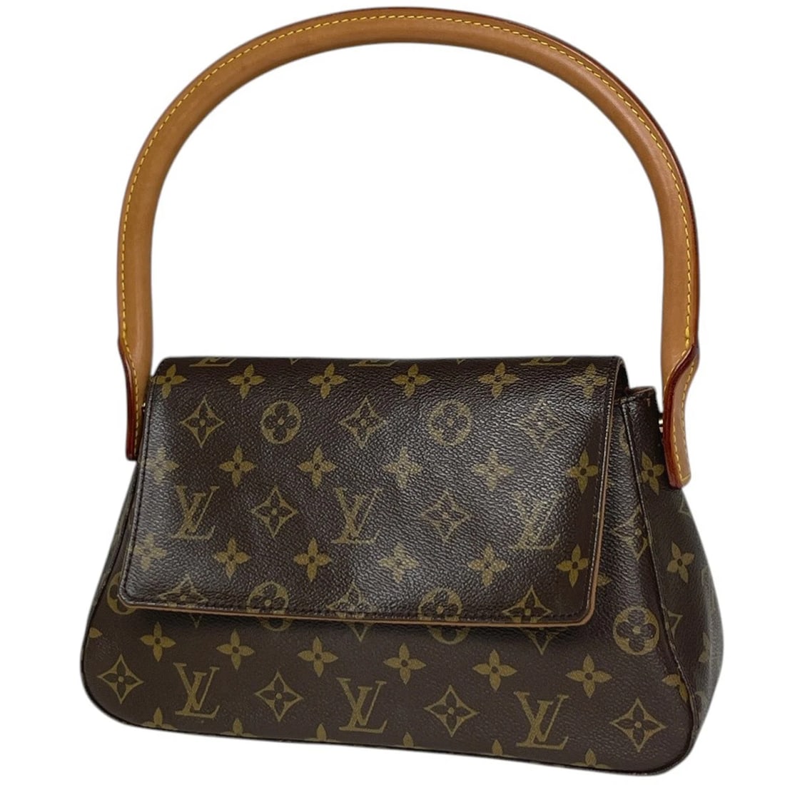 LOUIS VUITTON MINI LOOPING SHOULDER BAG ONE SHOULDER HAND BAG: Louis Vuitton Mini looping Shoulder Bag One shoulder Hand Bag Brand: Louis Vuitton Type/Style: Shoulder Bag Material: Monogram Color: Brown Size: Width 28cm(11inch) Height 17cm(6.7inch) Depth 9cm(3.5i