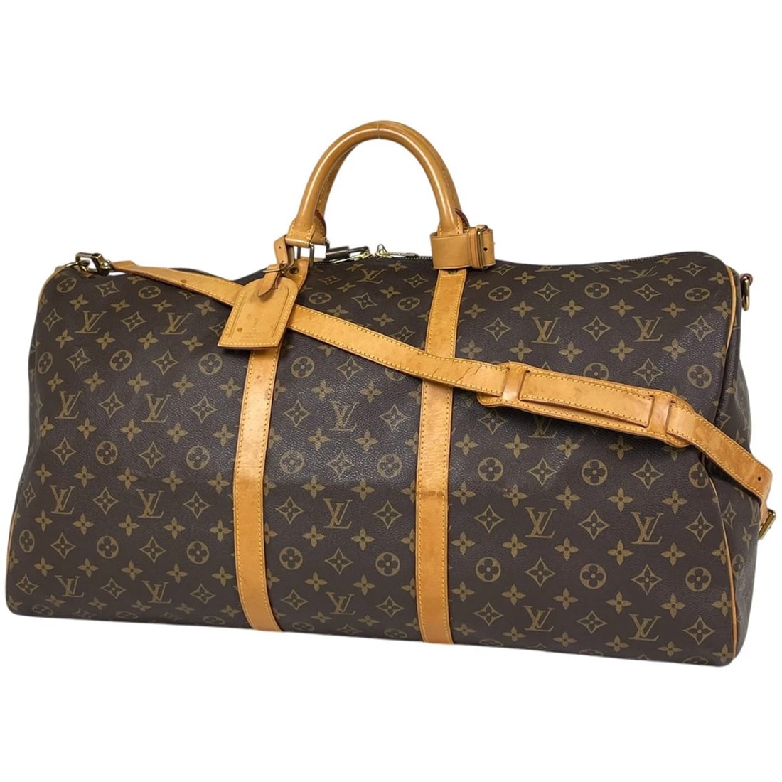 LOUIS VUITTON KEEPALL BANDOULIERE 60 HAND BAG: Louis Vuitton keepall Bandouliere 60 Hand Bag Brand: Louis Vuitton Type/Style: Hand Bag Material: Monogram Color: Brown Size: Width 60cm(23.6inch) Height 33cm(13inch) Depth 25cm(9.8inch) Accessori