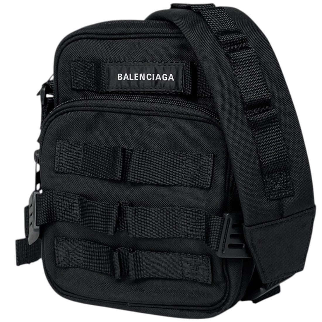 BALENCIAGA SHOULDER BAG ARMY CROSSBODY NYLON BLACK (1 of 2)