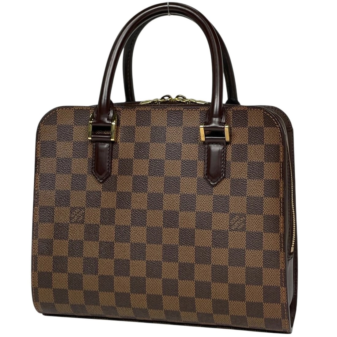 LOUIS VUITTON TRIANA HAND BAG: Louis Vuitton Triana Hand Bag Brand: Louis Vuitton Type/Style: Hand Bag Material: Damier Color: Brown Size: Width 26.5cm(10.4inch) Height 22cm(8.7inch) Depth 12cm(4.7inch) Accessories: None