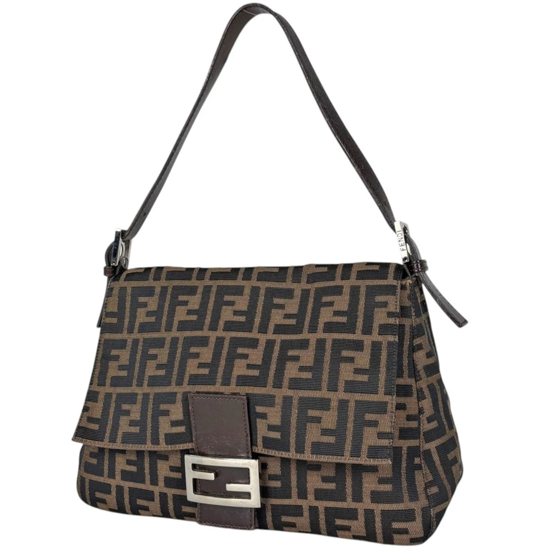 FENDI SHOULDER BAG ZUCCA PATTERN MAMMA BAGUETTE CANVAS BROWN: Fendi Shoulder Bag Zucca Pattern Mamma Baguette canvas Brown Brand: FENDI Type/Style: Shoulder Bag Material: canvas ?leather Color: Brown Size: Width 29cm(11.4inch) Height 20cm(7.9inch) Depth 12cm(4.7