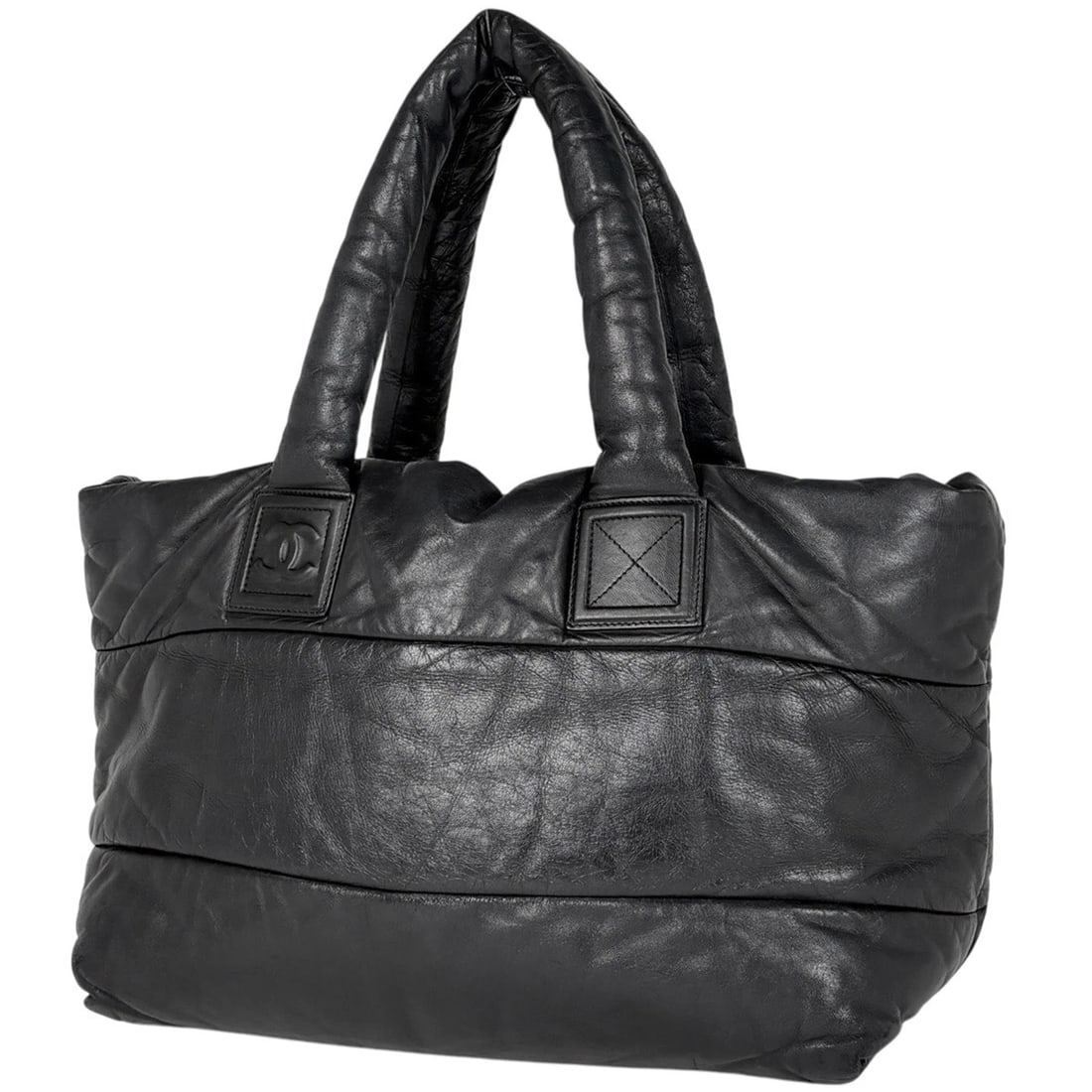 CHANEL COCO COON TOTE BAG TOTE BAG: Chanel Coco Coon Tote Bag Tote Bag Brand: CHANEL Type/Style: Tote Bag Material: leather Color: Black Size: Width 37cm(14.6inch) Height 30cm(11.8inch) Depth 17cm(6.7inch) Accessories: None