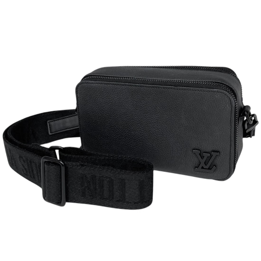 LOUIS VUITTON ALPHA WEARABLE WALLET SHOULDER BAG: Louis Vuitton alpha wearable wallet Shoulder Bag Brand: Louis Vuitton Type/Style: Shoulder Bag Material: leather Color: Noir (Black) Size: Width 18.5cm(7.3inch) Height 11cm(4.3inch) Depth