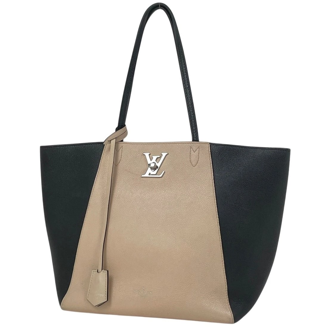LOUIS VUITTON ROCK ME HIPPO BY COLOR TOTE BAG: Louis Vuitton Rock Me Hippo By color Tote Bag Brand: Louis Vuitton Type/Style: Tote Bag Material: leather Color: Vanille Noir Size: Width 27cm(10.6inch) Height 27cm(10.6inch) Depth 16.5cm(6.5inch)