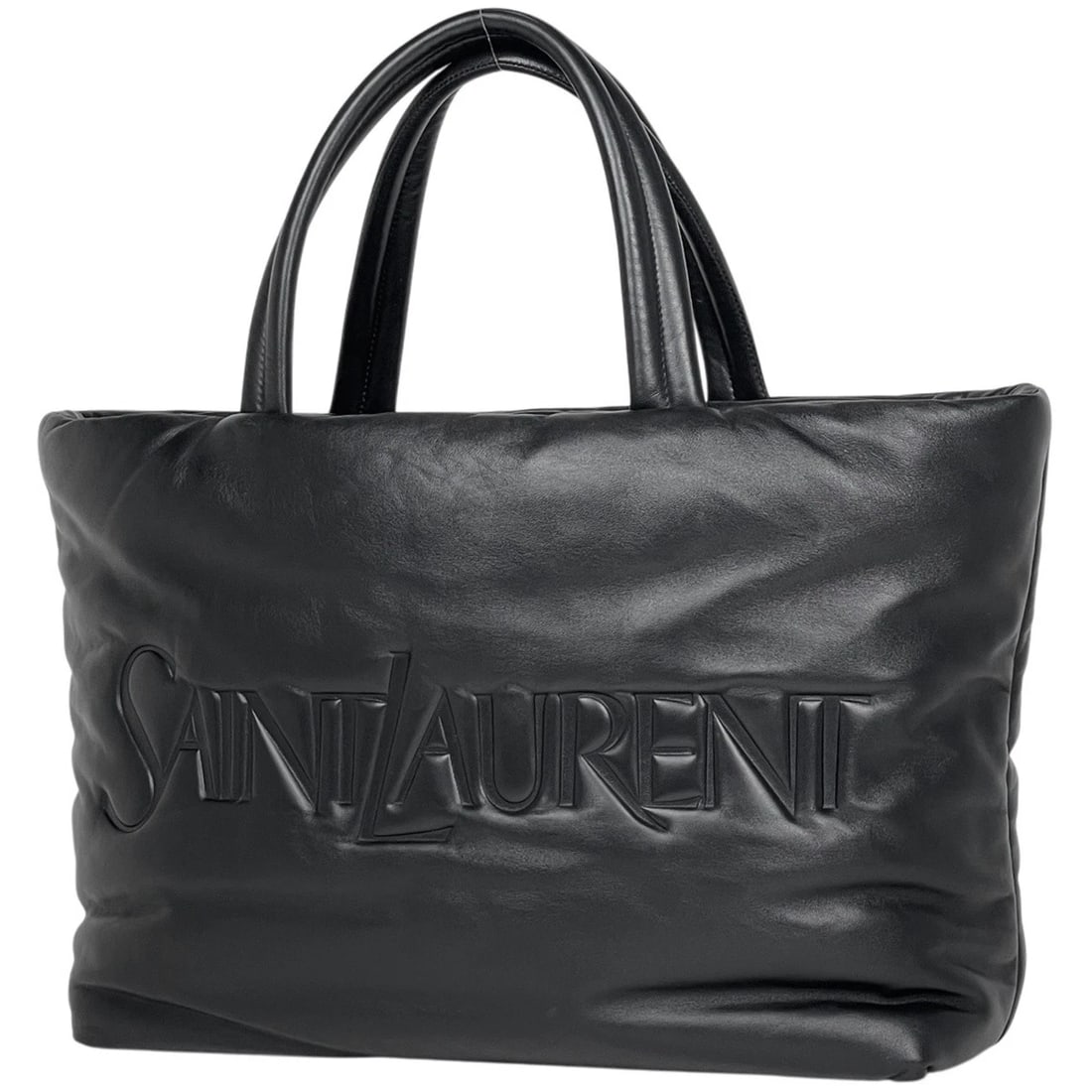 SAINT LAURENT LOGO TOTE BAG: SAINT LAURENT Logo Tote Bag Brand: SAINT LAURENT Type/Style: Tote Bag Material: leather Color: Black Size: Width 43cm(16.9inch) Height 33cm(13inch) Depth 19cm(7.5inch) Accessories: None Ac