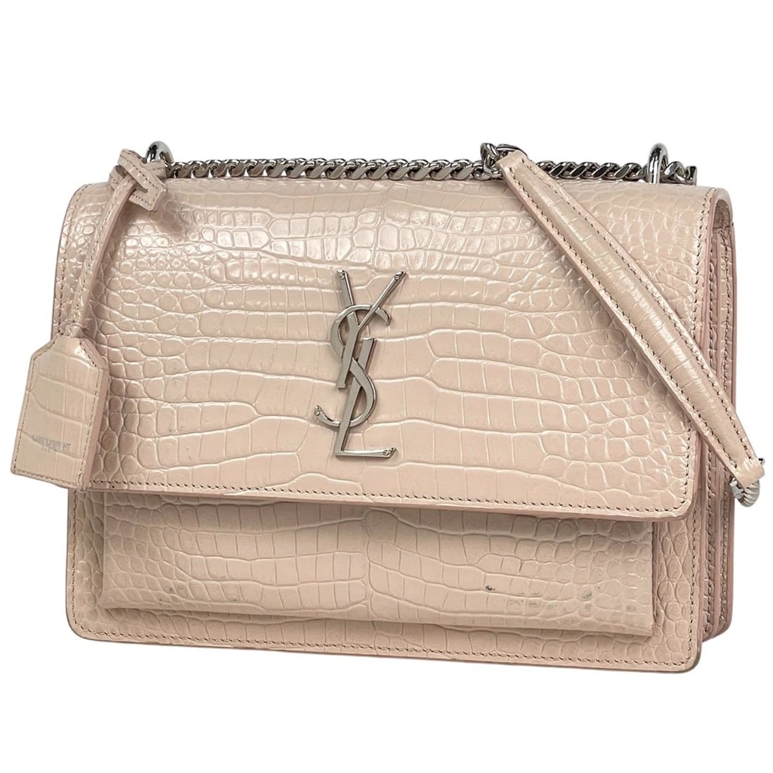 YVES SAINT LAURENT SUNSET MEDIUM SHOULDER BAG: Yves Saint Laurent Sunset medium Shoulder Bag Brand: YVES SAINT LAURENT Type/Style: Shoulder Bag Material: leather Color: Beige Size: Width 22cm(8.7inch) Height 16cm(6.3inch) Depth 6cm(2.4inch