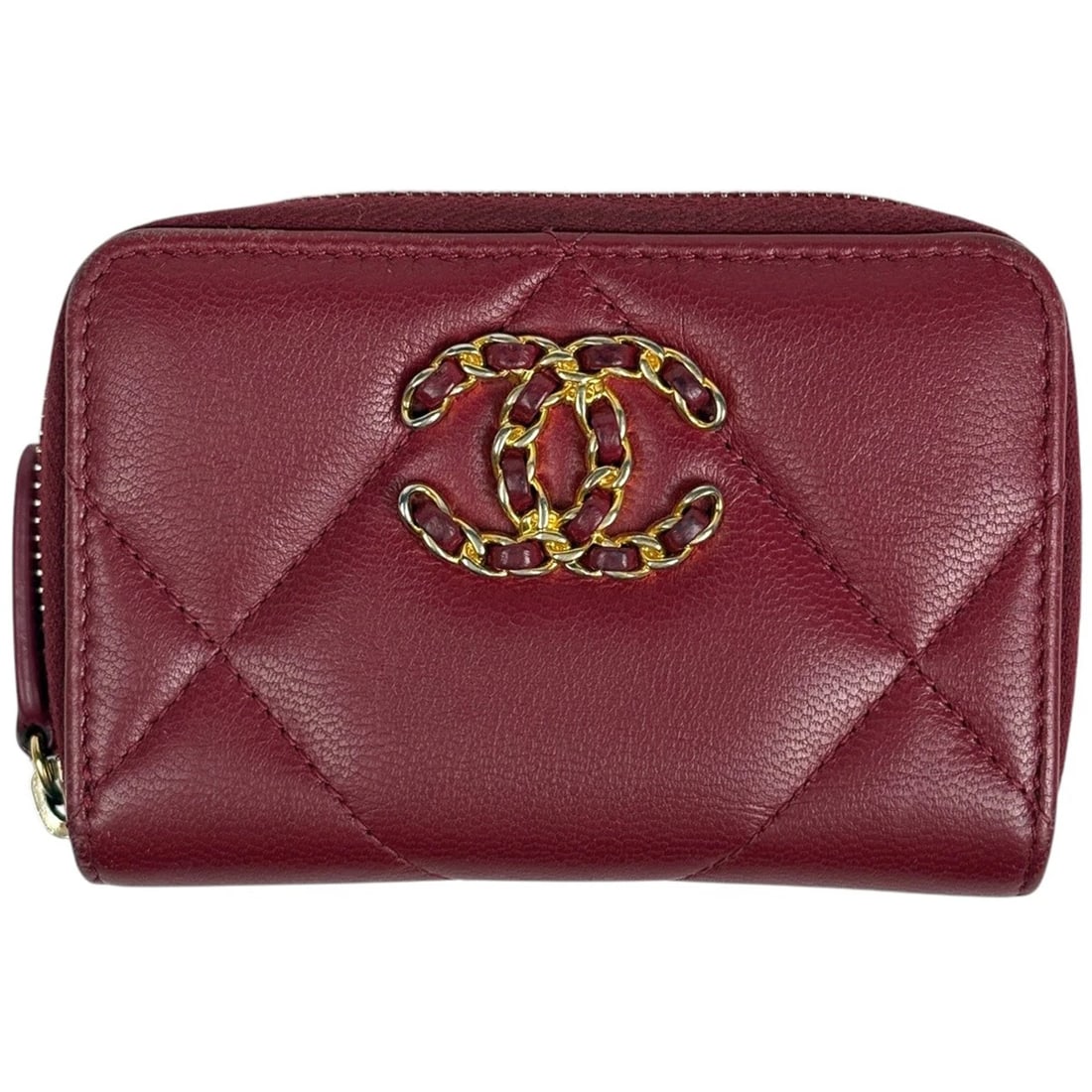 CHANEL COIN PURSE ZIP AROUND LEATHER: Chanel Coin Purse Zip Around leather Brand: CHANEL Type/Style: Coin Purse Material: leather Color: Red Size: Width 10.5cm(4.1inch) Height 7cm(2.8inch) Depth 2cm(0.8inch) Accessories: None Accessories