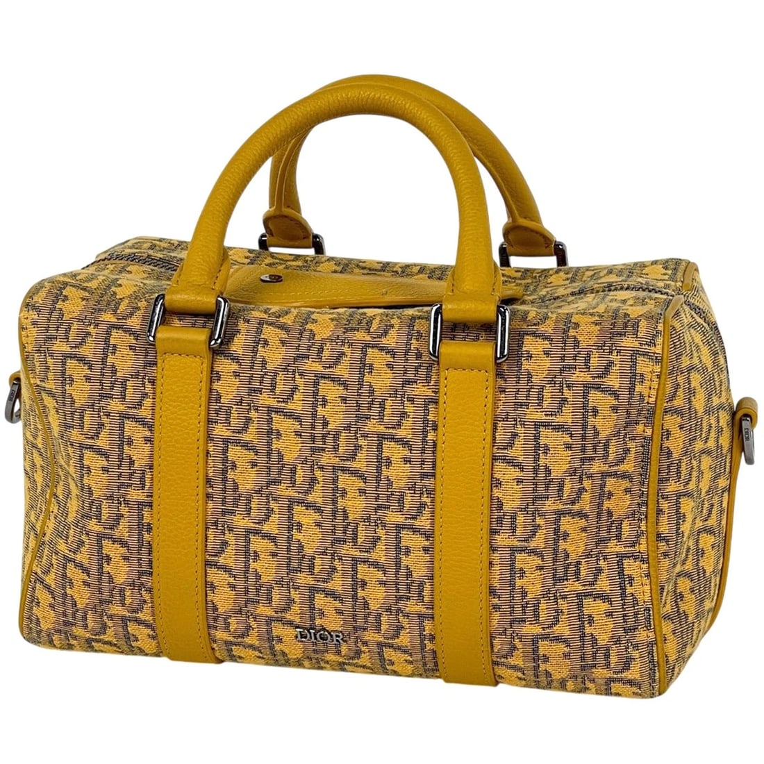 CHRISTIAN DIOR LANGO 26 HAND BAG: Christian Dior Lango 26 Hand Bag Brand: Christian Dior Type/Style: Hand Bag Material: canvas ?leather Color: Yellow Size: Width 26cm(10.2inch) Height 15.5cm(6.1inch) Depth 14.5cm(5.7inch) Accessor
