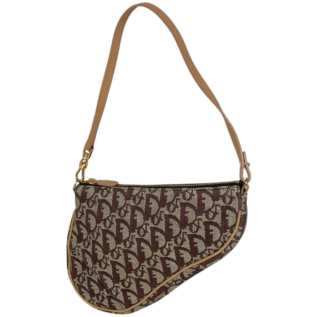 CHRISTIAN DIOR TROTTER PATTERN SADDLEBAG SHOULDER BAG HAND BAG: Christian Dior Trotter Pattern Saddlebag Shoulder Bag Hand Bag Brand: Christian Dior Type/Style: Shoulder Bag Material: canvas ?leather Color: Brown Size: Width 22cm(Maximum value:8.7inch) Height