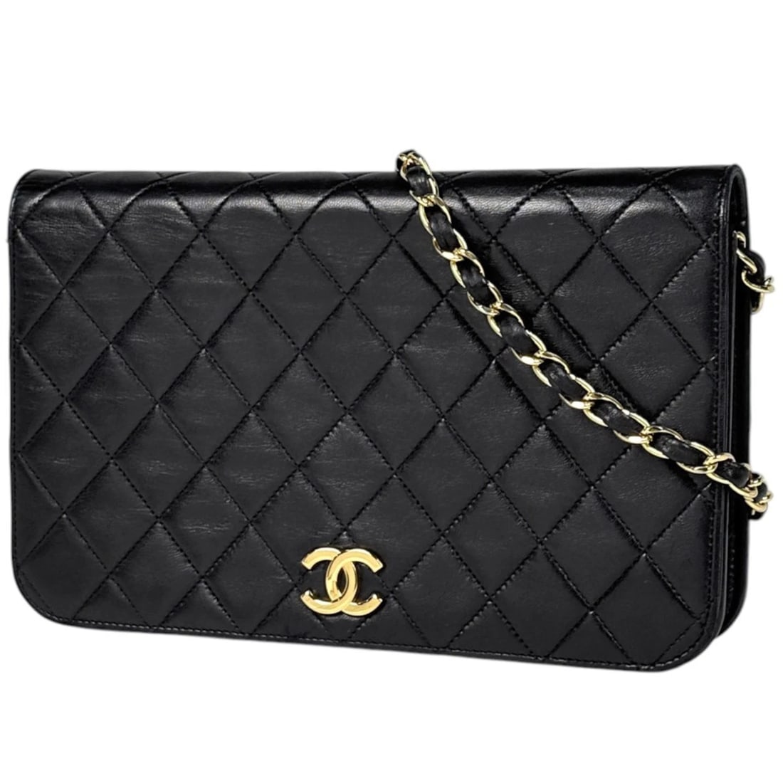 CHANEL MATRASSE SHOULDER BAG: Chanel Matrasse Shoulder Bag Brand: CHANEL Type/Style: Shoulder Bag Material: leather Color: Black Size: Width 23cm(9.1inch) Height 14cm(5.5inch) Depth 5cm(2inch) Accessories: None Accessories