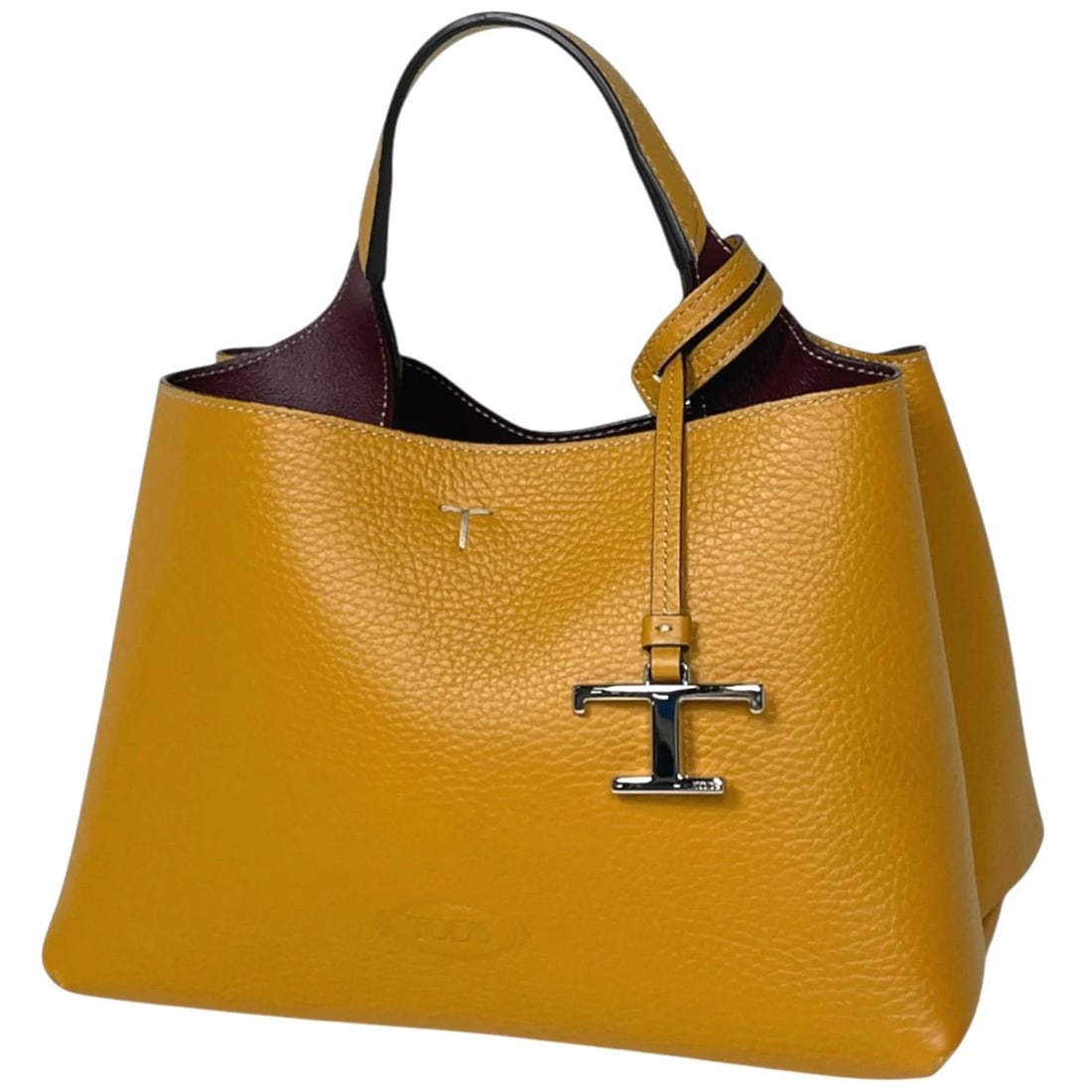 TODS HAND BAG 2WAY T TIMELESS LEATHER: Tods Hand Bag 2WAY T Timeless leather Brand: TOD'S Type/Style: Hand Bag Material: leather Color: Yellow Size: Width 24cm(9.4inch) Height 15cm(5.9inch) Depth 14cm(5.5inch) Accessories: None