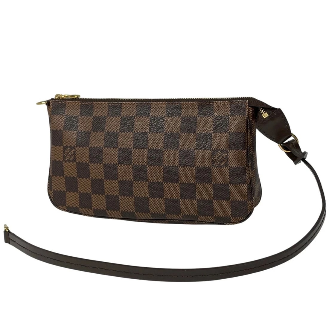 LOUIS VUITTON POCHETTE ACCESSOIRES ACCESSORY POUCH: Louis Vuitton Pochette Accessoires Accessory pouch Brand: Louis Vuitton Type/Style: Accessory pouch Material: Damier Color: Brown Size: Width 23cm(9.1inch) Height 12cm(4.7inch) Depth 4.5cm(1.8inch)