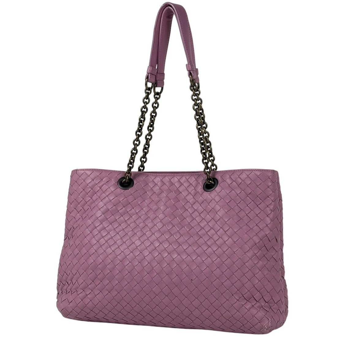 BOTTEGA VENETA INTRECCIATO CHAIN TOTE BAG SHOULDER BAG: BOTTEGA VENETA Intrecciato Chain Tote Bag Shoulder Bag Brand: BOTTEGAVENETA Type/Style: Tote Bag Material: leather Color: Purple Size: Width 30cm(11.8inch) Height 23cm(9.1inch) Depth 14.5cm(5.7inch
