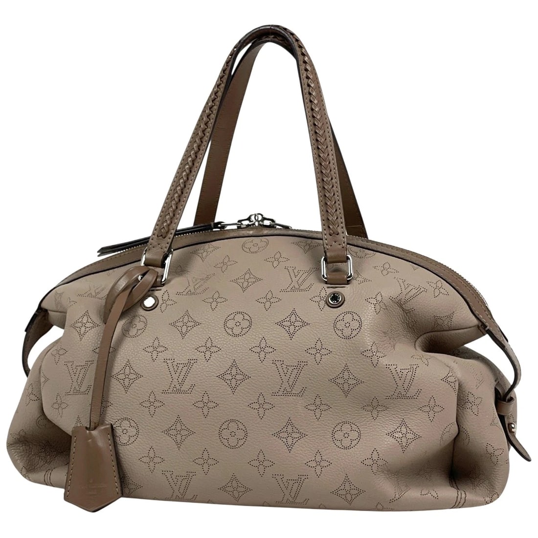 LOUIS VUITTON ASTERIA HAND BAG: Louis Vuitton Asteria Hand Bag Brand: Louis Vuitton Type/Style: Hand Bag Material: Monogram Mahina Color: Galle Size: Width 35cm(13.8inch) Height 21cm(Median:8.3inch) Depth 13cm(5.1inch) Accessories:
