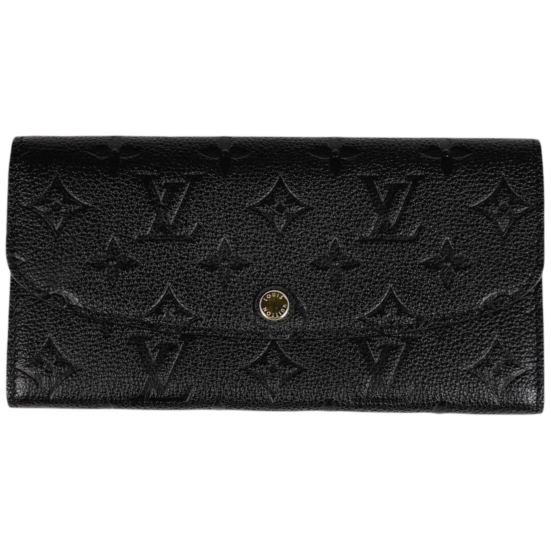 LOUIS VUITTON PORTEFEIULLE EMILY LONG WALLET: Louis Vuitton Portefeiulle Emily Long Wallet Brand: Louis Vuitton Type/Style: Long Wallet Material: Monogram Ann Platt Color: Noir (Black) Size: Width 19cm(7.5inch) Height 10cm(3.9inch) Depth 2cm(0.8i