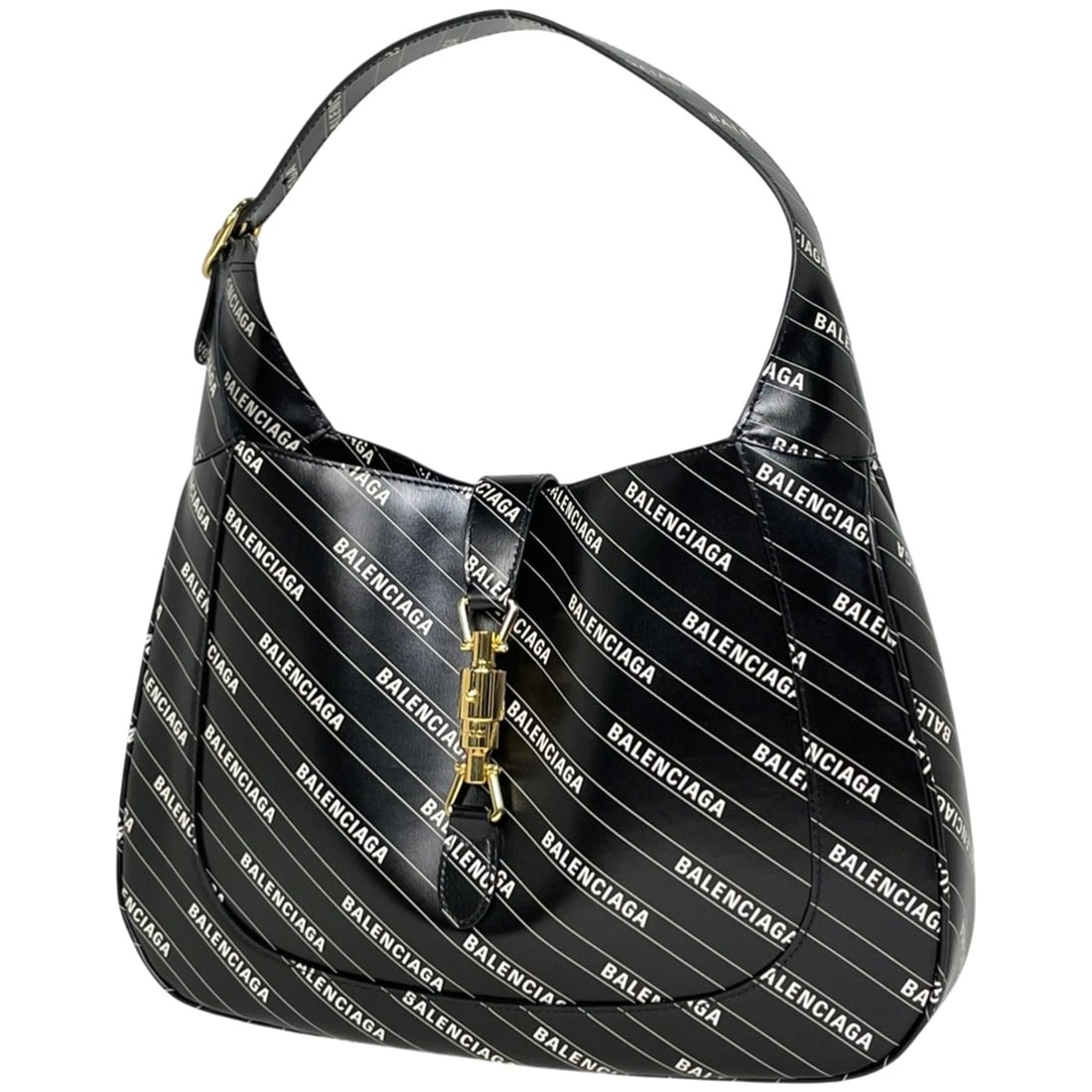 GUCCI JACKIE SHOULDER BAG: GUCCI Jackie Shoulder Bag Brand: GUCCI Type/Style: Shoulder Bag Material: leather Color: Black Size: Width 35cm(13.8inch) Height 23cm(9.1inch) Depth 4.5cm(1.8inch) Accessories: None Accessories