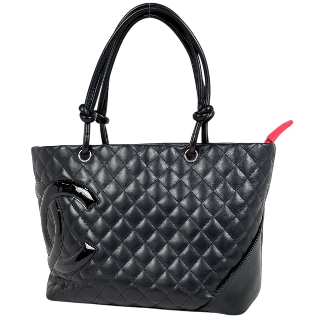 CHANEL TOTE BAG CAMBON LINE LARGE LEATHER BLACK: Chanel Tote Bag Cambon Line Large leather Black Brand: CHANEL Type/Style: Tote Bag Material: leather Color: Black Size: Width 30cm(11.8inch) Height 24cm(9.4inch) Depth 15cm(5.9inch) Accessories: N