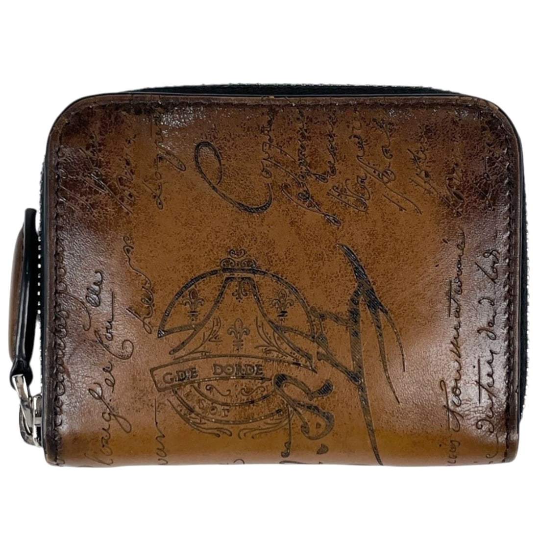 BERLUTTI WAPA MONEY PURSE COIN PURSE: Berlutti Wapa Money Purse Coin Purse Brand: Berluti Type/Style: Coin Purse Material: Calfskin Color: Brown Size: Width 11cm(4.3inch) Height 8cm(3.1inch) Depth 2cm(0.8inch) Accessories: None