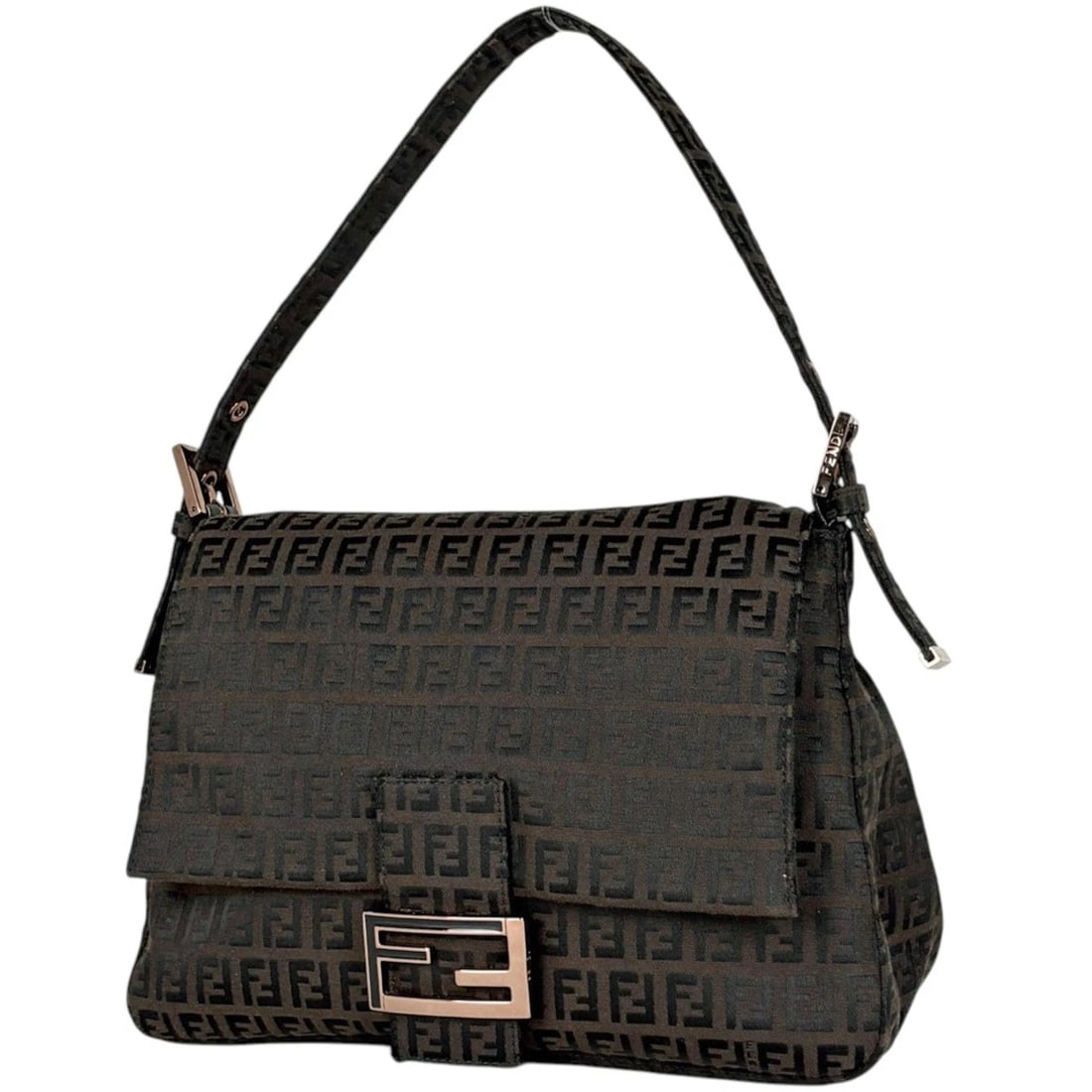 FENDI SHOULDER BAG ZUCCHINOPATTERN MAMMA BUCKET CANVAS BROWN: Fendi Shoulder Bag ZucchinoPattern Mamma bucket canvas Brown Brand: FENDI Type/Style: Shoulder Bag Material: canvas Color: Brown Size: Width 28cm(11inch) Height 19.5cm(7.7inch) Depth 11cm(4.3inch)