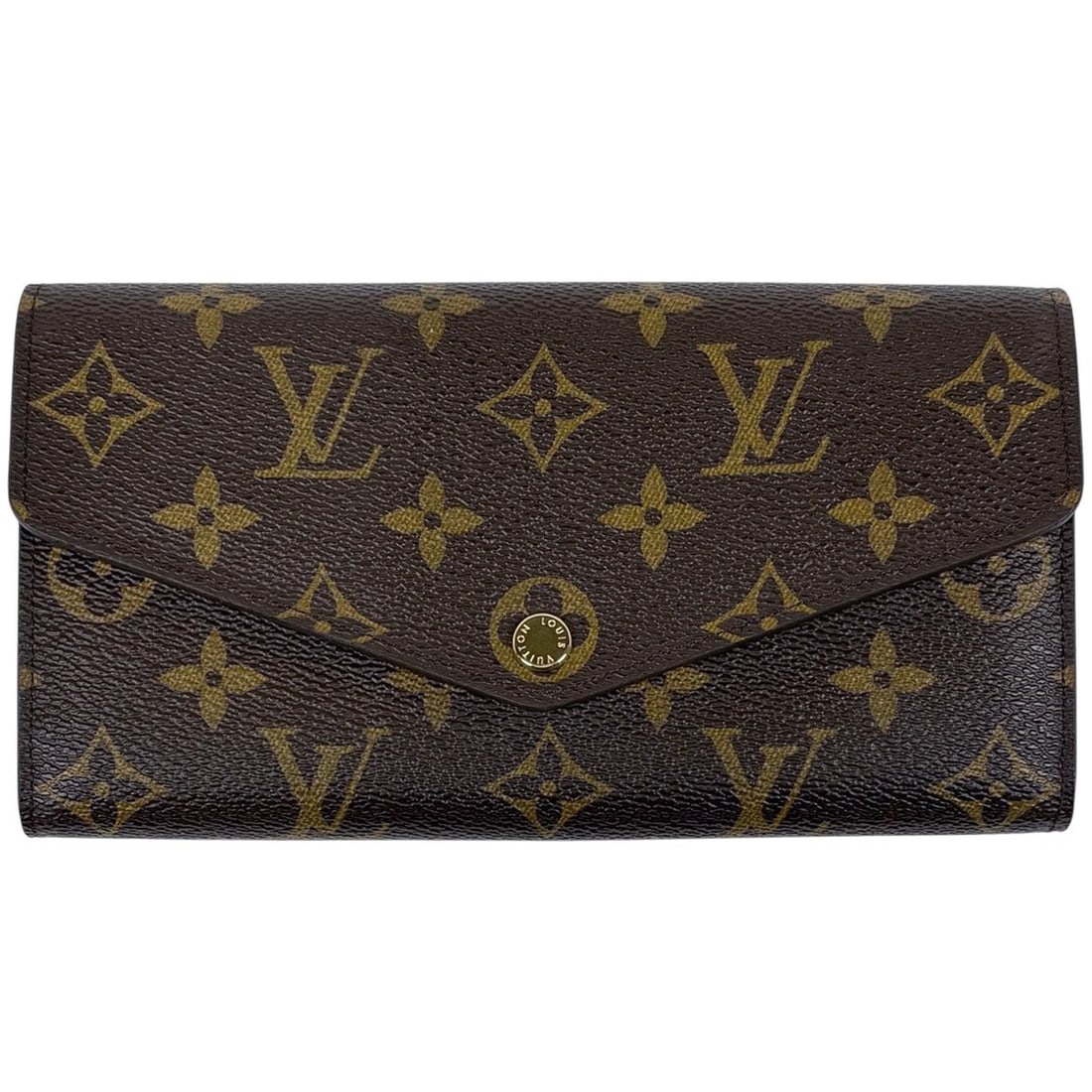 LOUIS VUITTON PORTEFEIULLE SARAH LONG WALLET MONOGRAM BROWN: Louis Vuitton Portefeiulle Sarah Long Wallet Monogram Brown Brand: Louis Vuitton Type/Style: Long Wallet Material: Monogram Color: Brown Size: Width 19cm(7.5inch) Height 10.5cm(4.1inch) Depth
