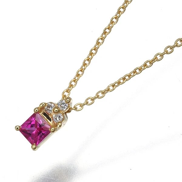 VENDOME RUBY DIAMOND NECKLACE 18K 750 YELLOW GOLD: VENDOME Ruby Diamond Necklace 18K 750 Yellow Gold Brand: VENDOME Type/Style: Necklace Material: 18K 750 Yellow Gold, Main Stone Natural Color: Yellow Gold Size: Necklace length: 36 / 40cm Pendant