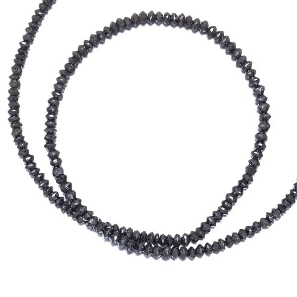 BLACK DIAMOND NECKLACE 18K 750 WHITE GOLD: Black Diamond Necklace 18K 750 White Gold Brand: Unbranded Type/Style: Necklace Material: 18K 750 White Gold, Main Stone Natural Color: White Gold Size: Necklace length: 36 - 40cm Accessories: Non