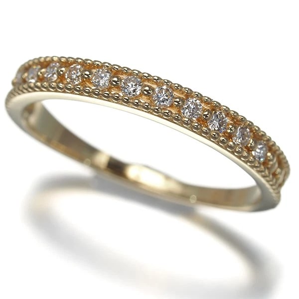 VENDOME DIAMOND MILGRAIN RING 18K 750 YELLOW GOLD: VENDOME Diamond Milgrain Ring 18K 750 Yellow Gold Brand: VENDOME Type/Style: Ring Material: 18K 750 Yellow Gold, Main Stone Natural Color: Yellow Gold Size: US 4-4.25 Accessories: None Acc