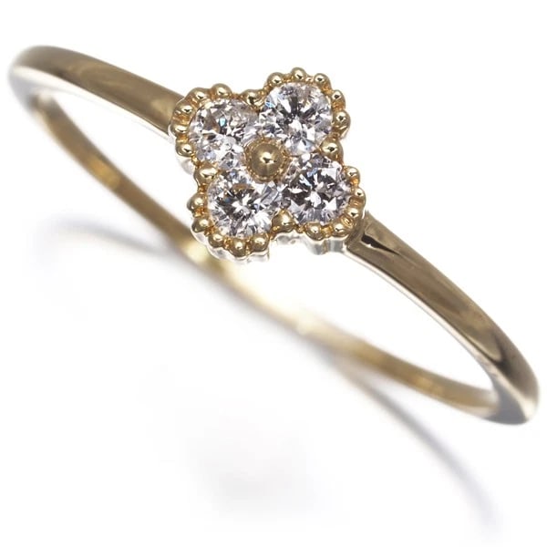 DIAMOND FLOWER RING 18K 750 YELLOW GOLD: Diamond Flower Ring 18K 750 Yellow Gold Brand: Unbranded Type/Style: Ring Material: 18K 750 Yellow Gold, Main Stone Natural Color: Yellow Gold Size: US 6.5-6.75 Accessories: None Accessori