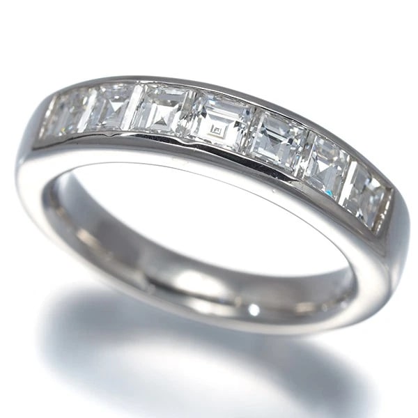 DIAMOND SQUARE RING 900 PLATINUM (1 of 2)