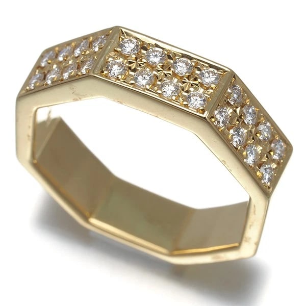 TASAKI DIAMOND OCTAGON RING 18K 750 YELLOW GOLD: TASAKI Diamond Octagon Ring 18K 750 Yellow Gold Brand: TASAKI Type/Style: Ring Material: 18K 750 Yellow Gold, Main Stone Natural Color: Yellow Gold Size: US 6.5-6.75 Accessories: None Acce
