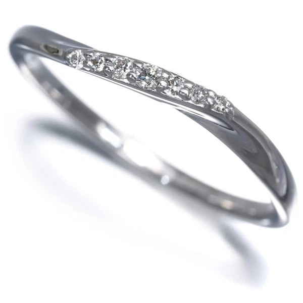 ETE DIAMOND WAVE RING 18K 750 WHITE GOLD: ete Diamond Wave Ring 18K 750 White Gold Brand: ete Type/Style: Ring Material: 18K 750 White Gold, Main Stone Natural Color: White Gold Size: US 6.5-6.75 Accessories: None Accessories Noti