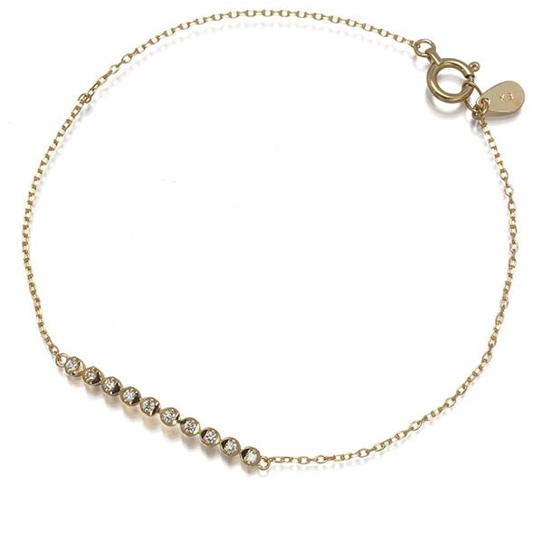 VENDOME DIAMOND 10P BRACELET 18K 750 YELLOW GOLD